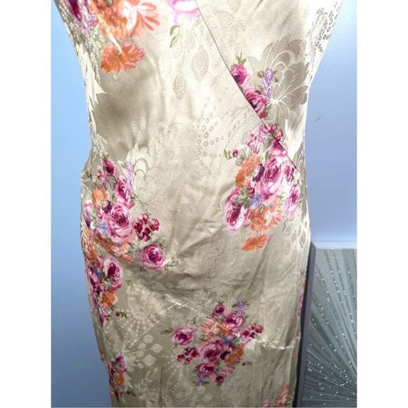 LoveShackFancy Azalea Rosie Mauve Floral Silk Blend Slip Maxi Dress Size M - Picture 7 of 11